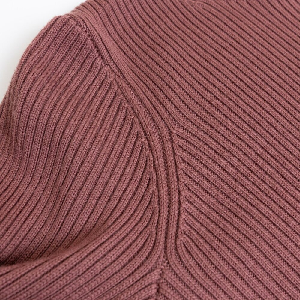 Aritzia Merino Wool Turtleneck Sweater Dress Tunic Soft Warm Rebecca Rose Pink - Picture 6 of 12